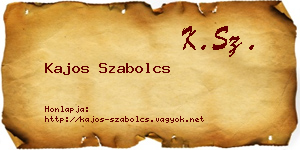 Kajos Szabolcs névjegykártya